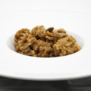 Risotto de rabo y boletus